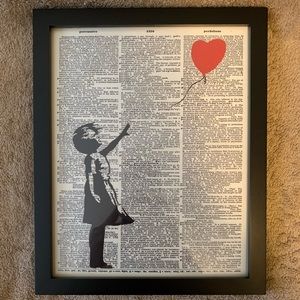 Banksy Art with frame